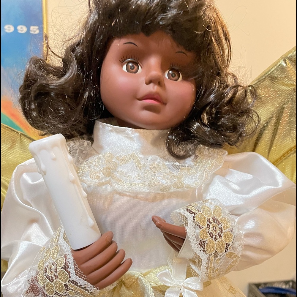 Angel. African American. Approx 2’ tall.